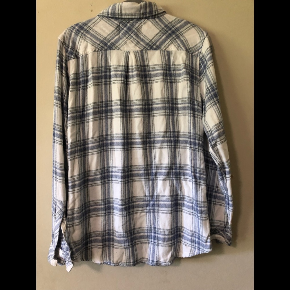 Rails Blue Plaid Button Down - image 5